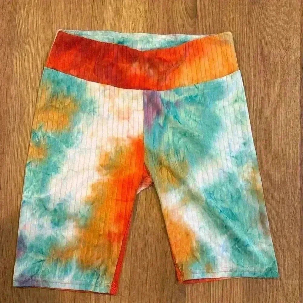 Fit In Tie Dye Biking shorts multicolored- Size Medium